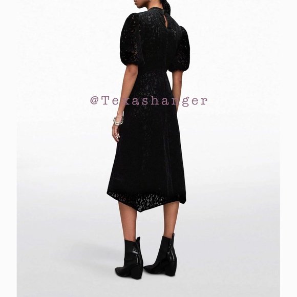 NWT ALLSAINTS Camila Lace Midi Dress US 00 - Picture 8 of 13
